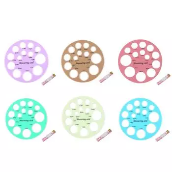 Силиконовая карта измерения сосков Молокоотсос Фланец Круговая линейка Инструмент для измерения Эффективные принадлежности для грудного вскармливания Аксессуары розовый