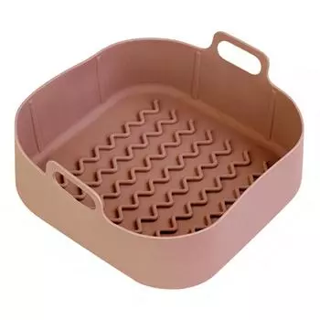 Силиконовая кастрюля для аэрогриля, безопасные многоразовые термостойкие аксессуары для духовки