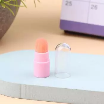 Силиконовая кисть для губ, угловая кисть для консилера, кисть для макияжа, портативная круглая головка, похожая на кончики пальцев Q, мягкая кисть для помады, кисть для консилера