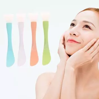 Силиконовая кисть для клея для маски для лица, самодельная кисть для размешивания маски для лица, инструменты для изготовления розовый