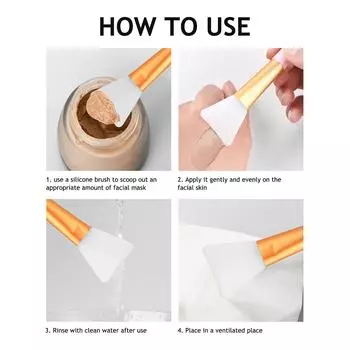 Силиконовая кисть для макияжа, маска для лица, тональная кисть белый