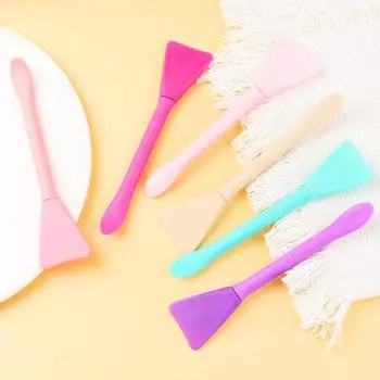 Силиконовая кисть для маски. Очищающая кисть для лица. Нанесите грязевую пленку. Кисть для маски. Специальная кисть. розовый