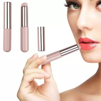 Силиконовая кисточка для губ из силикона Кисть для макияжа Кисть для губной помады Круглая головка Кисть для макияжа для путешествий Многофункциональные портативные мягкие силикагелевые косметические инструменты