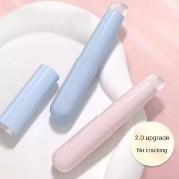Силиконовая кисточка для губ с ручкой из АБС-пластика, портативный аппликатор для помады и бальзама для губ с колпачком, идеальная растушевка и покрытие для растушевки