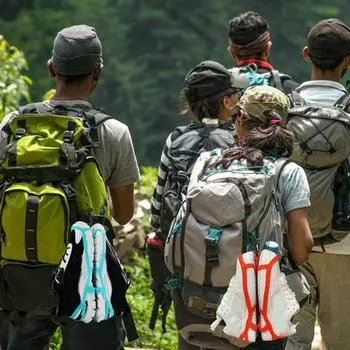 Силиконовая кобура для обуви, износостойкая, гибкая, простая установка, универсальный рюкзак, зажим для обуви, держатель для обуви M циан