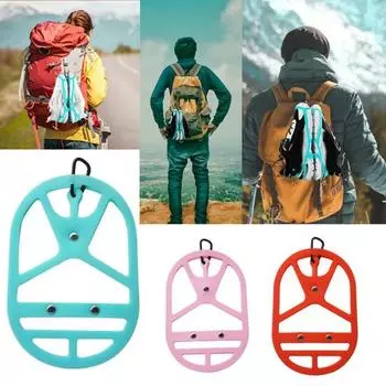 Силиконовая кобура для обуви, износостойкая, гибкая, простая установка, универсальный рюкзак, зажим для обуви, держатель для обуви M циан