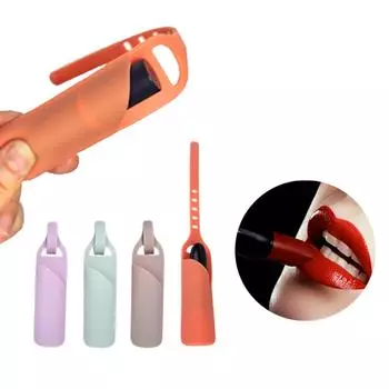 Силиконовая косметичка Карманный мешочек Держатель для помады Футляр для хранения помад Дорожная сумка Косметичка-органайзер Сумка для блеска для губ фиолетовый