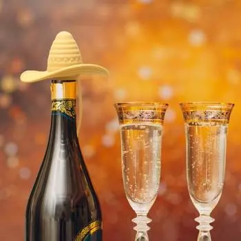 Силиконовая ковбойская шляпа для красного вина Yousheng, винная пробка, пищевая пробка для бутылок вина, спиртных напитков, пива, шампанского, веселья, вечеринки, аксессуар, подарок