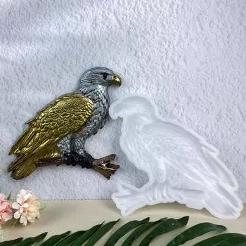 Силиконовая кристаллическая эпоксидная смола форма для украшения стен многоразовая художественная текстура стервятник настенная форма ювелирный инструмент