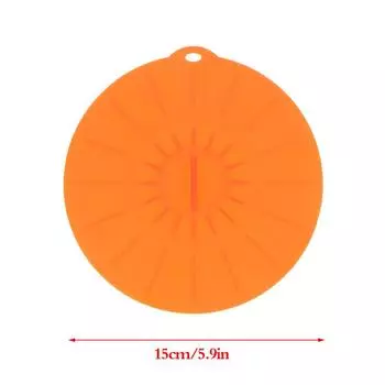 Силиконовая крышка чаши для микроволновой печи, крышка для кастрюли, многоразовая многофункциональная крышка 15CM