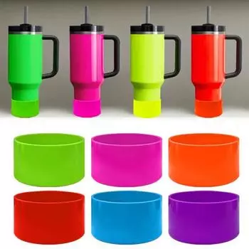 Силиконовая крышка чашки для ботинок, противоскользящая нижняя часть рукава, утолщенная защитная нижняя крышка чашки для стаканов, простой современный красный