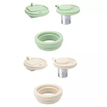 Силиконовая крышка для чашки, крышка для кофе, коробка для крышки для кофе, воронка для чашки, набор крышек для чашки One Size бежевый