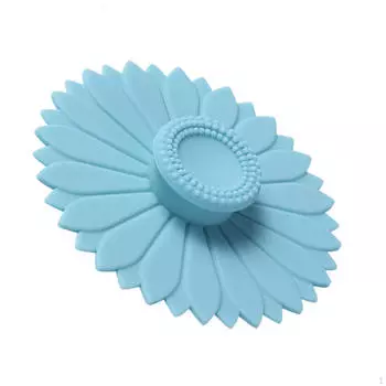 Силиконовая крышка для чашки, крышка для кофейной кружки, пищевой герметичный уплотнитель для напитков синий