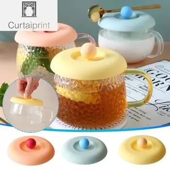 Силиконовая крышка для чашки Пищевая креативная силиконовая крышка для чашки и герметичная чашка для чая и крышка для чашки с водой розовый