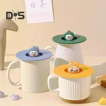 Силиконовая крышка для чашки, пищевой класс, не содержит BPA, термостойкая, пылезащитная, многоразовая, гибкая, универсальная, крышка для чашки для кофейной кружки оранжевый