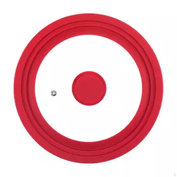 Силиконовая крышка для кастрюли для всех типов посуды Black 21cm