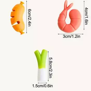 Силиконовая крышка для кастрюли с креветками и колбасой, подъемное устройство, препятствующее переливу, зажим для крышки кастрюли, препятствующее переливу, подставка для палочек для еды, практичный кухонный инструмент