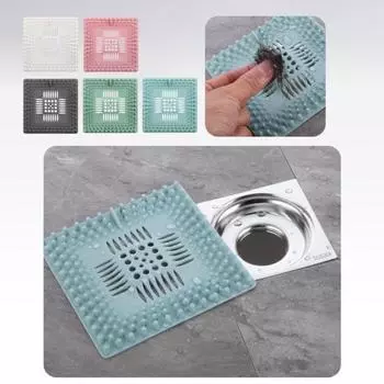 Силиконовая крышка для слива душа. Защита для улавливания волос для обычных стоков. Легко чистящаяся защита для слива. Подходит для большинства стандартных напольных стоков США. розовый