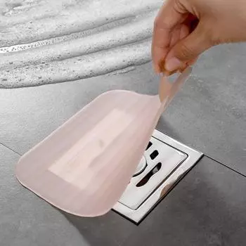 Силиконовая крышка для сливного отверстия в полу, дезодорирующая крышка «Хвост кита», простая в использовании, прозрачная подушка, крышка для сливного отверстия в полу чистый