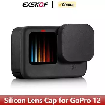 Силиконовая крышка объектива, пылезащитная и ударопрочная защитная крышка объектива для GoPro Hero 12 11 10 9, аксессуары для экшн-камер