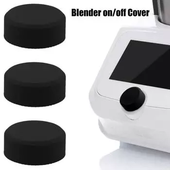 Силиконовая крышка переключателя для кухонного комбайна TM6. Простая установка. Защитное украшение переключателя для Monsieur Cuisine Connect Smart Trend. чёрный