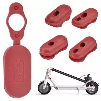Силиконовая крышка порта зарядки для электрического скутера для M365, резиновая заглушка, аксессуары для скутера с отверстием для линии One Size