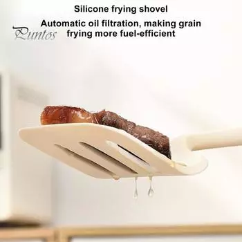Силиконовая кухонная лопатка, не содержащая BPA, устойчивая к высоким температурам, с антипригарным покрытием, пищевая деревянная ручка, кухонная утварь C