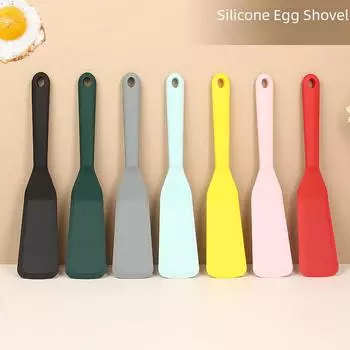 Силиконовая кухонная лопатка, устойчивая к высоким температурам, с антипригарным покрытием, идеально подходит для блинов и жареных стейков жёлтый