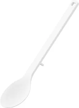Силиконовая кухонная ложка Yamazaki Jitsugyo S, белая, Ш5,5 x Г2,5 x В25 см, можно мыть в посудомоечной машине, плавающий наконечник, с памятью для измерения, маленький размер 1596