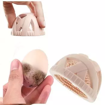 Силиконовая кухонная щетка, щетка для мытья яиц, многоразовая нескользящая щетка для фруктов и овощей, многофункциональный мягкий силиконовый чистящий инструмент.