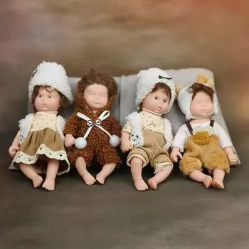 Силиконовая кукла Micro Preemie для всего тела, Реалистичная кукла реборн для девочек и мальчиков Surprice, детская антистрессовая кукла 15cm