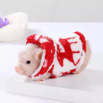 Силиконовая кукла-свинка, милая игрушка-животное Reborn для мальчиков и девочек Red Clothes Pig