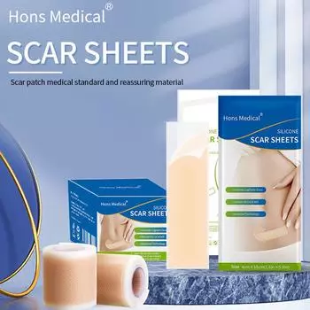 Силиконовая лента для рубцов от хирургических рубцов Медицинская силиконовая лента безболезненная эффективная заживляющая лента L5G2 4*50cm -1set