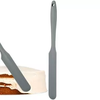 Силиконовая лопатка для жарки, противень для масла, для украшения тортов, многофункциональный эргономичный японский шпатель, силикагель, выпечка серый