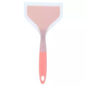 Силиконовая лопатка с антипригарным покрытием, нескользящая силиконовая кулинарная лопатка для пиццы тамагояки, стейка(оранжевый ) оранжевый