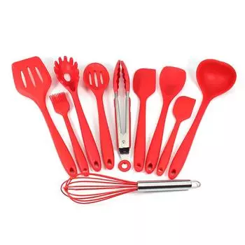 Силиконовая лопатка Тернер, Шумовка, Половник, Ложка, Ложка-лопатка, Ложка-лопатка, Лопатка, Кисть для поливания Силиконовая кухонная утварь 1 шт.