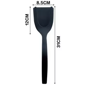 Силиконовая лопаточка для жареных яиц «два в одном», тост для блинов, барбекю, зажим для барбекю, высокая температура, легко чистится, перекидная лопатка для кухни