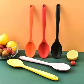 Силиконовая ложка для размешивания супа, половник для смешивания, кухонные принадлежности, кухонный инструмент для размешивания и подачи