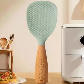 Силиконовая ложка для риса, антипригарное пищевое качество, устойчивая к высоким температурам ложка для риса жёлтый