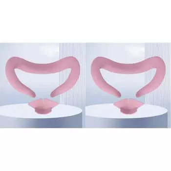 Силиконовая маска для лица, светонепроницаемая накладка на лицо для Meta Quest 3 (розовый)