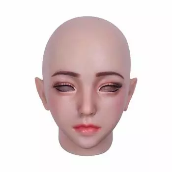 Силиконовая маска для переодевания Красивая силиконовая поддельная маскировка [EQAIWUJIE] Мальчик, Маска, Дочь мальчика, Девочка, Косплей, (Азиатский желтый)