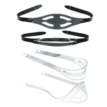 Силиконовая маска для подводного плавания с ремешком для подводного плавания и фридайвинга, защита для волос L прозрачный