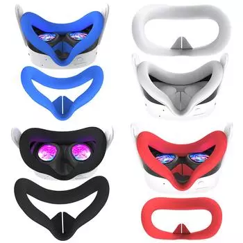 Силиконовая маска-подушка для лица VR-маска для гарнитуры Meta Quest 3S VR белый