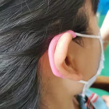 Силиконовая маска вспомогательный ремень шнурок вспомогательный лаоли силиконовый антискилл с маской ушной подвеской зеленый ушной подвеской (пара)