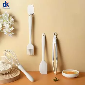 Силиконовая масляная щетка-лопатка, устойчивая к высоким температурам, щетка для выпечки, скребок, лопатка для кухонных принадлежностей розовый