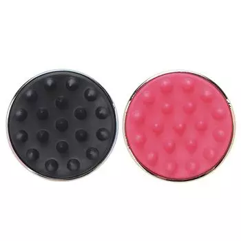 Силиконовая массажная щетка для волос, расческа для шампуня, отшелушивающий массажер для кожи головы для мытья волос Gradient Color