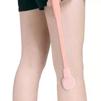 Силиконовая меридианная доска для похлопывания, пластина гуаша, ударная массажная палочка для спины, массажер для тела, детокс-массаж, циркуляция крови розовый