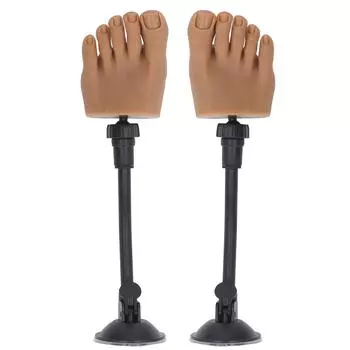 Силиконовая модель стопы для практики нейл-арта, модель стопы для обучения наращиванию ногтей, силиконовая модель половины стопы со ста Left Foot