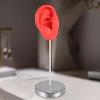 Силиконовая модель уха, часть тела, подставка для сережек, держатель, органайзер для поставщиков практики пирсинга Red Right