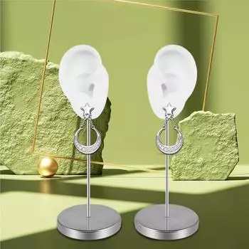 Силиконовая модель уха для практики пирсинга и демонстрации ювелирных изделий, реалистичные левые и правые человеческие уши, имитация ушей телесный